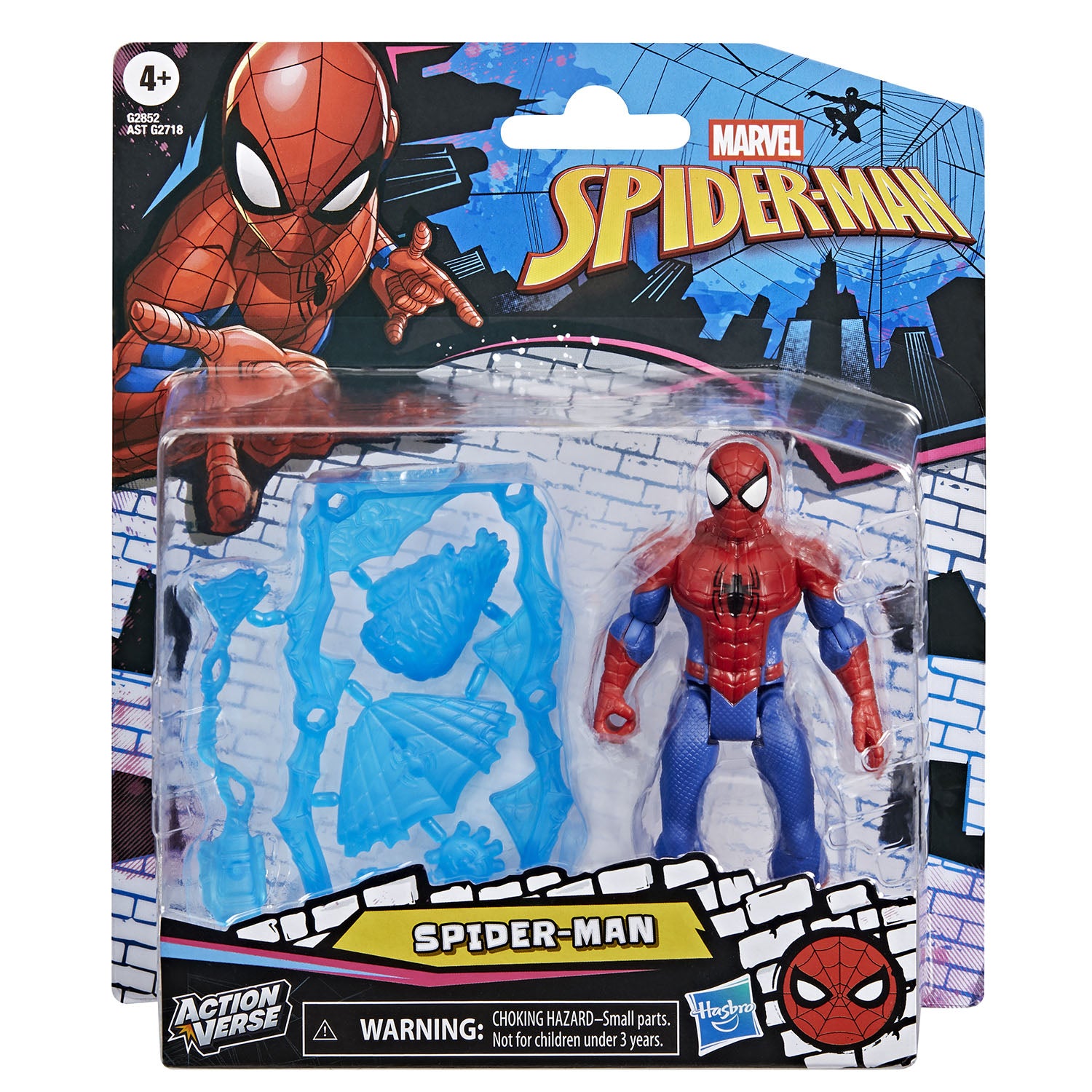 marvel-marvel-spider-man-4-5in-figure ActionVerse Spider-Man Classic